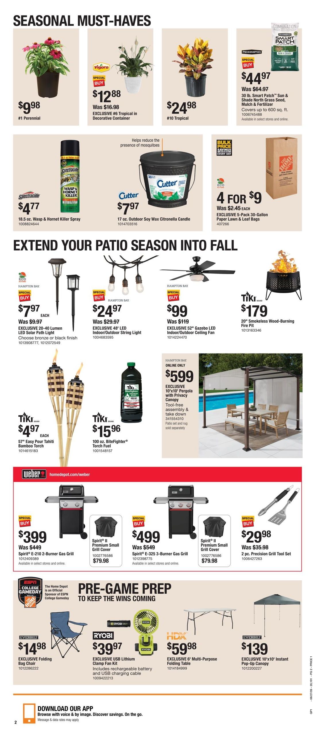 Home Depot (Armonk–Thornwood Area, CT–NY) Labor Day Savings Weekly Ad August 27 - September 9, 2026