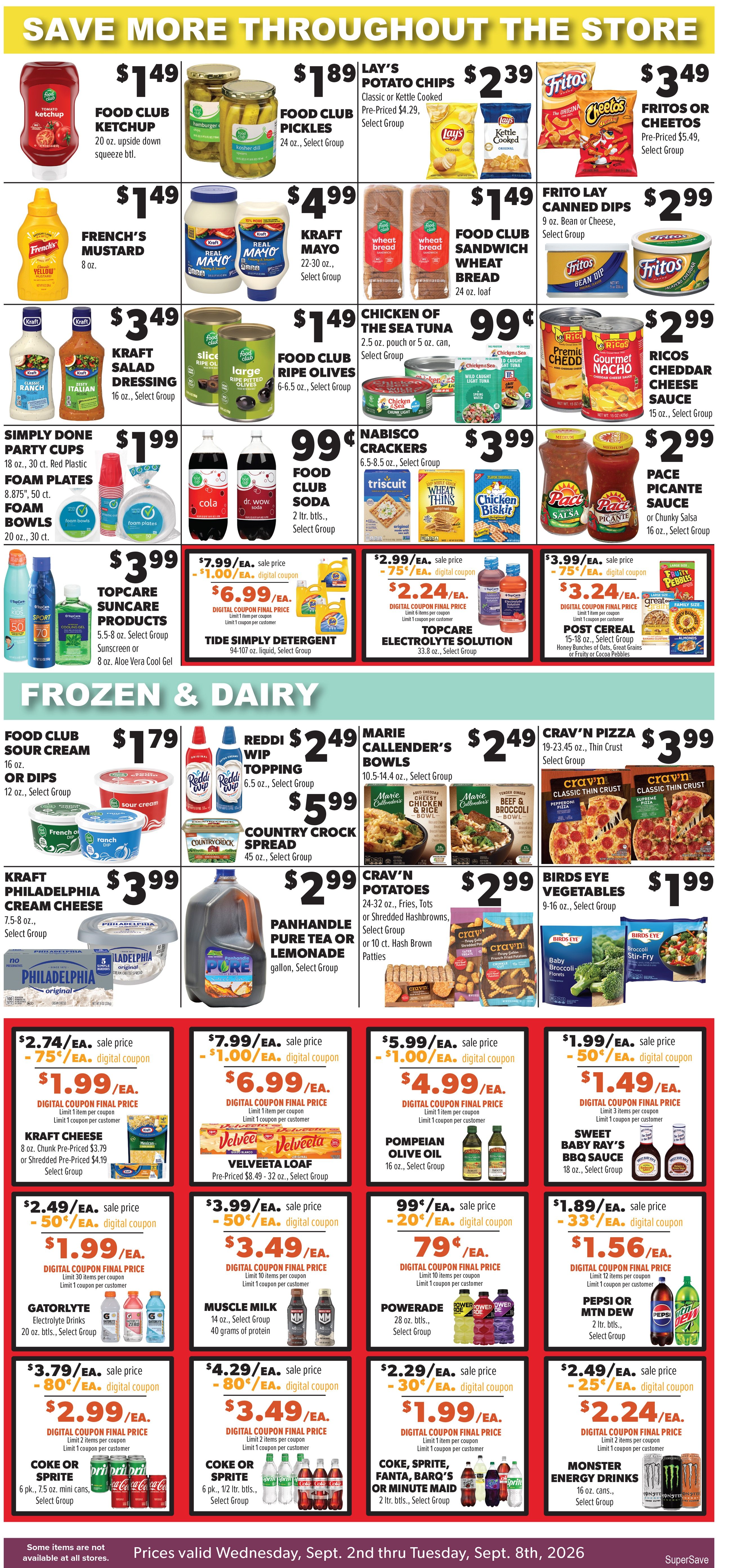 Super Save Weekly Ad September 2 - 8, 2026
