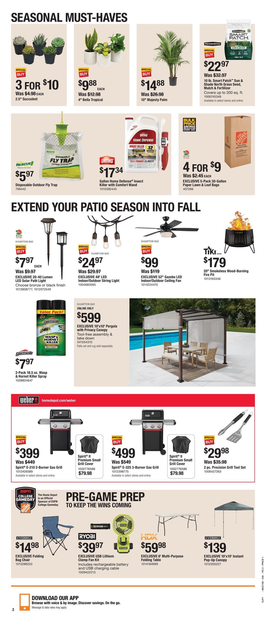 Home Depot (Buffalo Area, WY) Labor Day Savings Weekly Ad August 27 - September 9, 2026