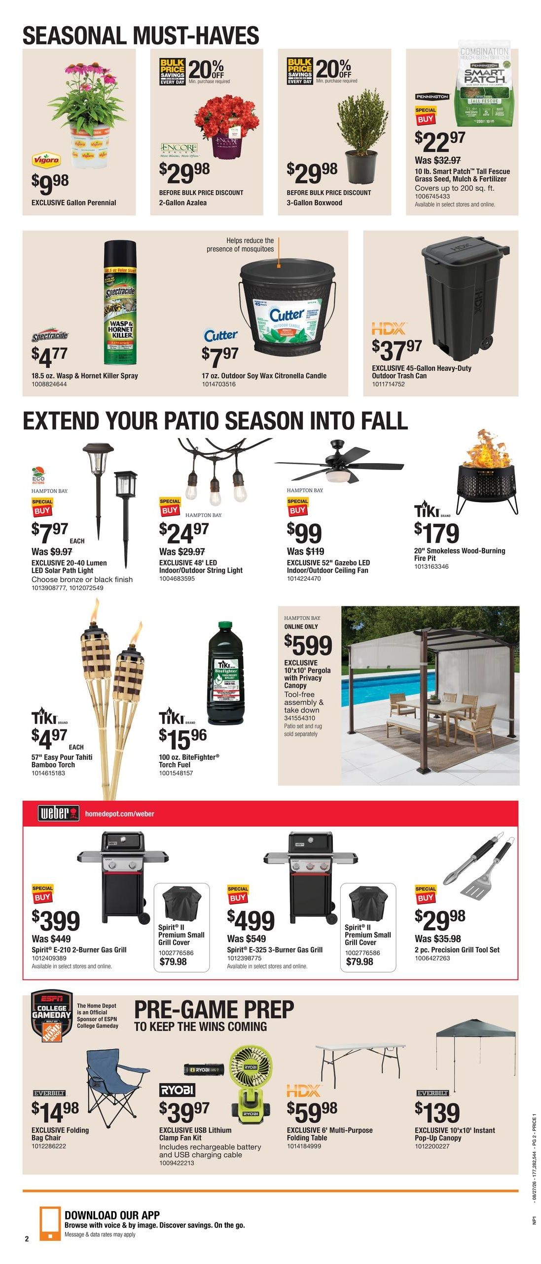 Home Depot (Martinsville–Danville Area, NC–VA) Labor Day Savings Weekly Ad August 27 - September 9, 2026