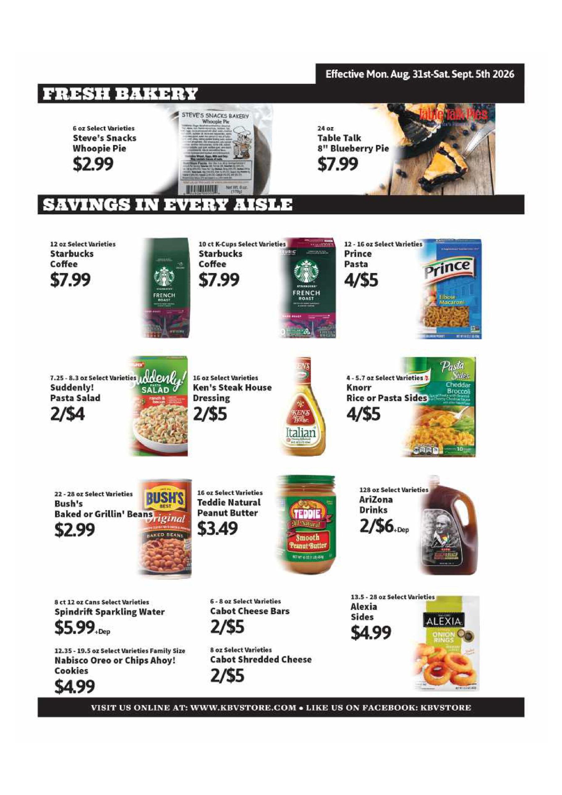 Keeler's Bay Variety Store Weekly Ad August 31 - September 5, 2026