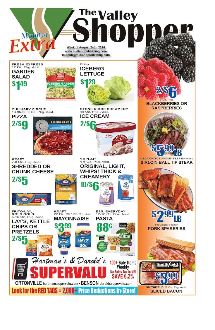 Darold's Supervalu Weekly Ad August 24 - 30, 2026