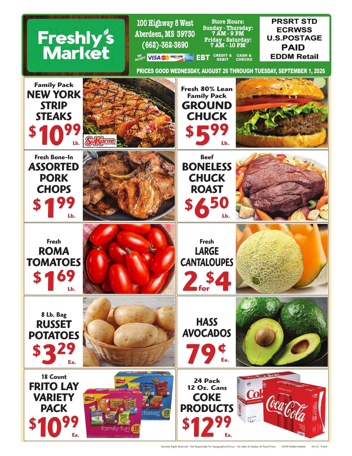 Freshly's Market Weekly Ad August 26 - September 1, 2026
