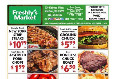 Freshly's Market Weekly Ad August 26 - September 1, 2026