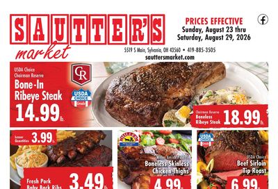 Sautter's Market Weekly Ad August 23 - 29, 2026