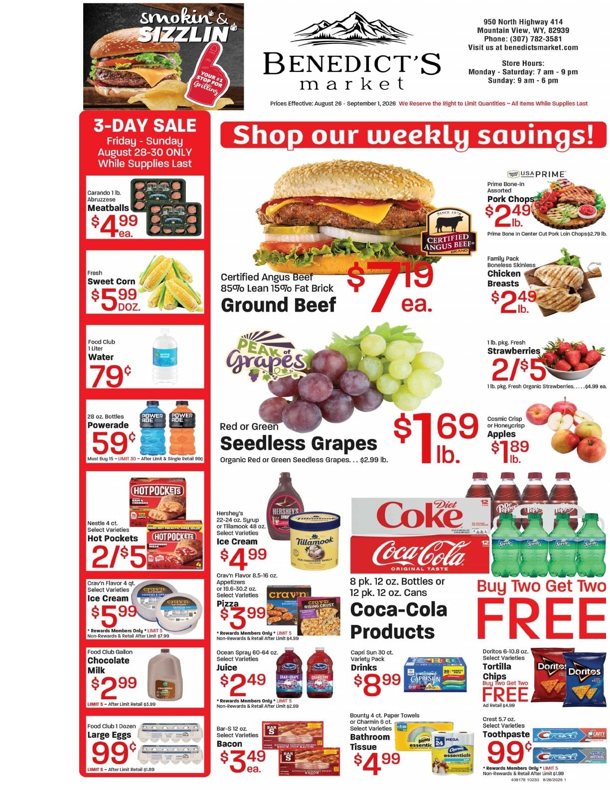 Benedict's Market Weekly Ad August 26 - September 1, 2026