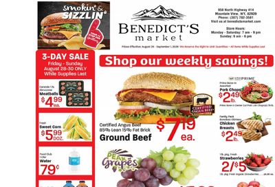 Benedict's Market Weekly Ad August 26 - September 1, 2026