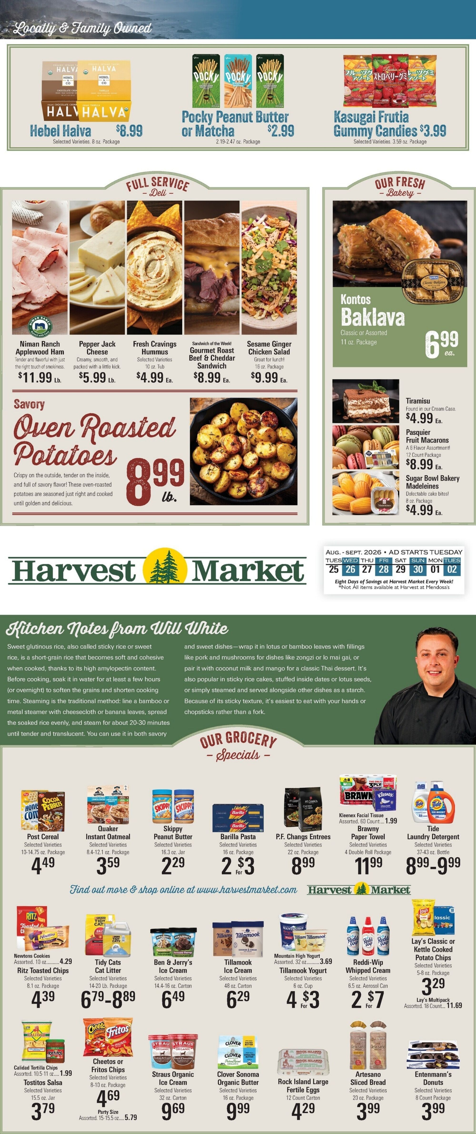 Harvest Market Fort Bragg Weekly Ad August 25 - September 1, 2026