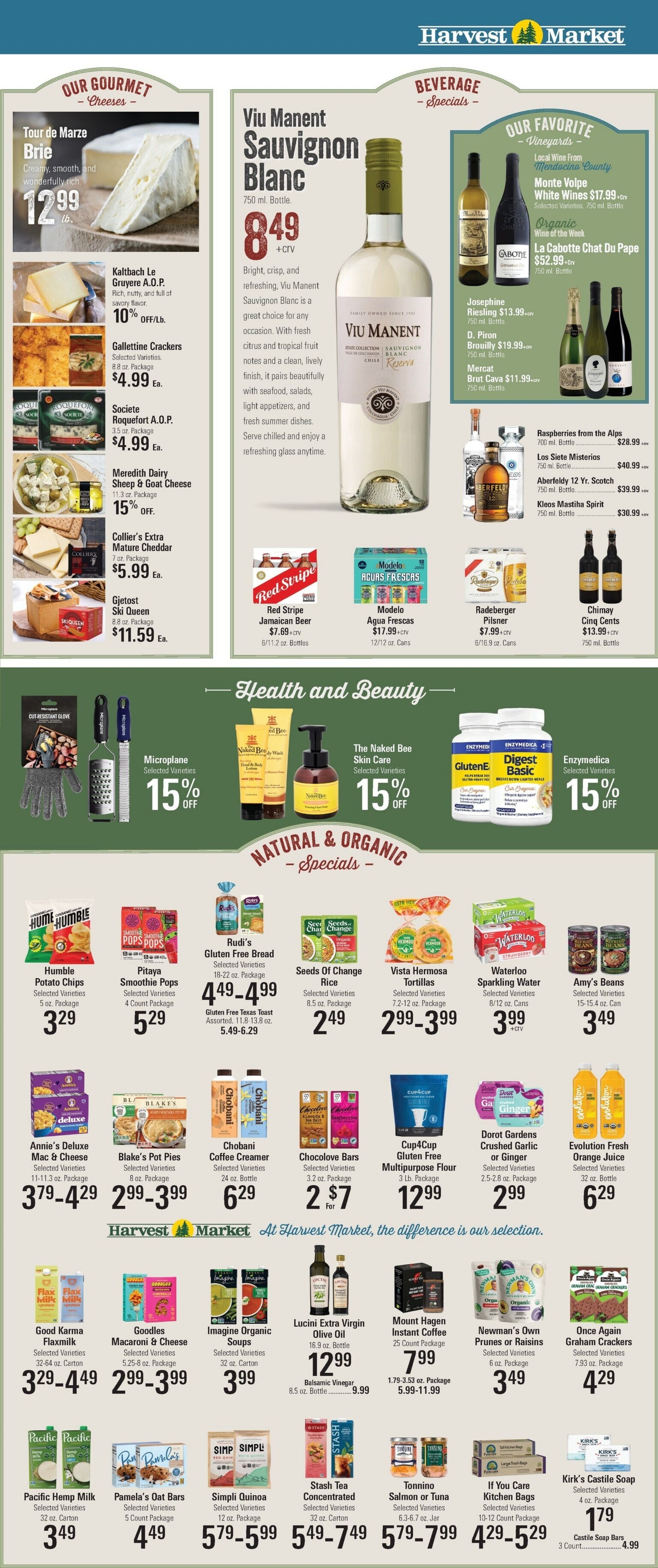 Harvest Market Fort Bragg Weekly Ad August 25 - September 1, 2026