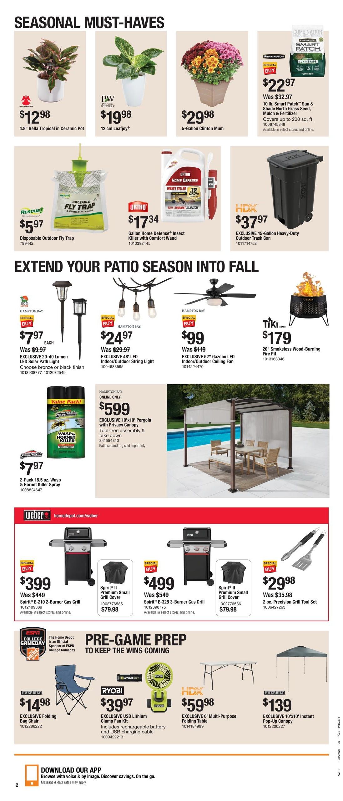Home Depot (Billings-Roundup Area, MT) Labor Day Savings Weekly Ad August 27 - September 9, 2026