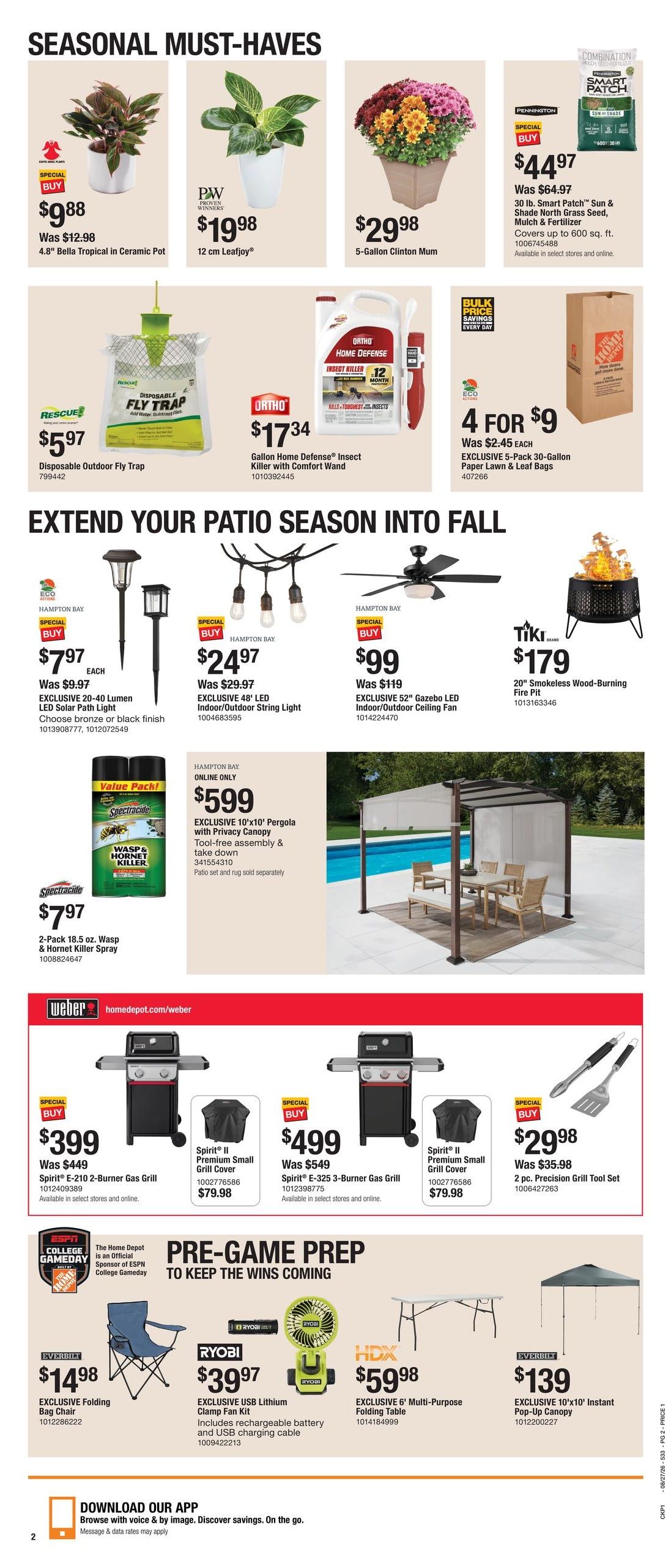 Home Depot (Delta-Salina Area, UT) Labor Day Savings Weekly Ad August 27 - September 9, 2026