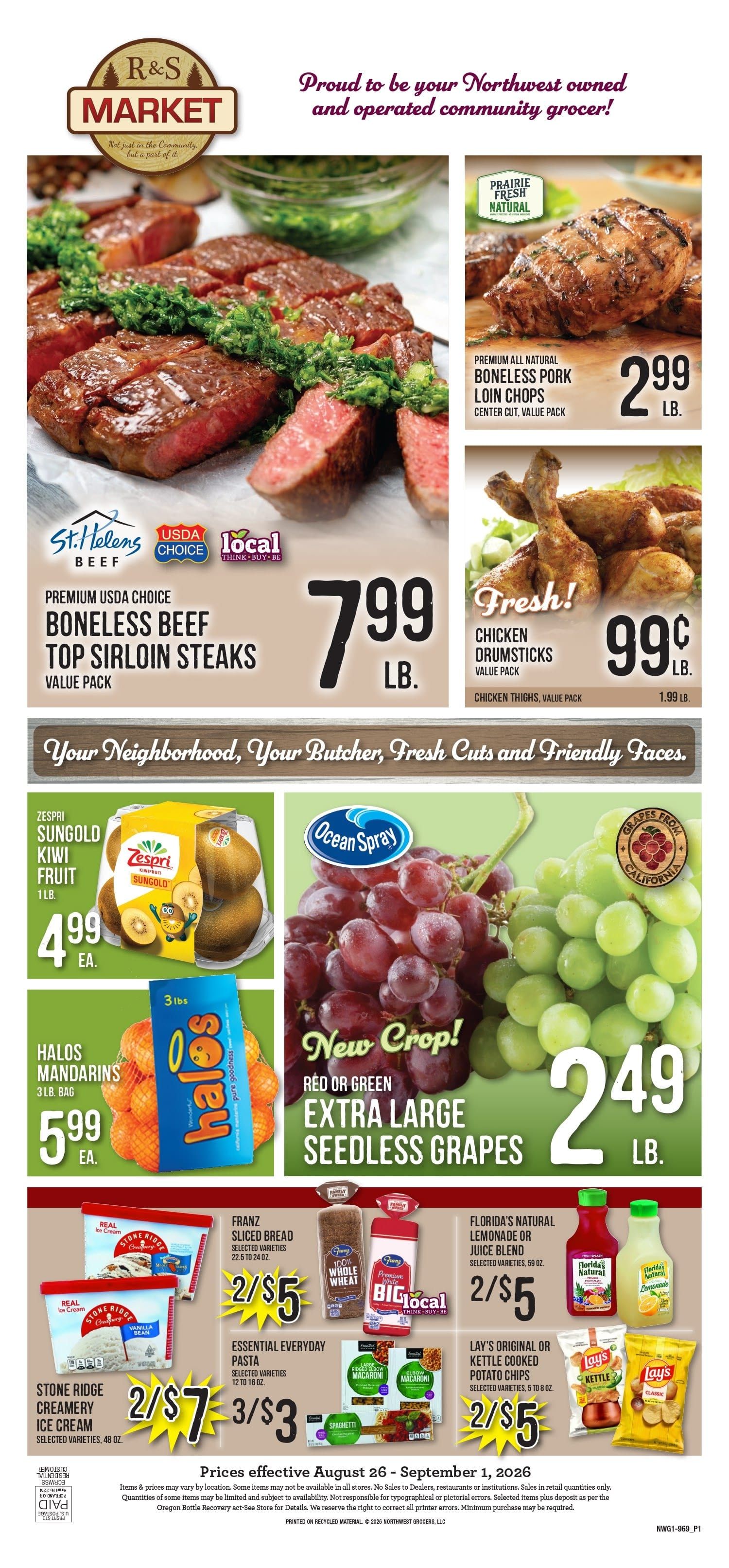 R&S Market Weekly Ad August 26 - September 1, 2026