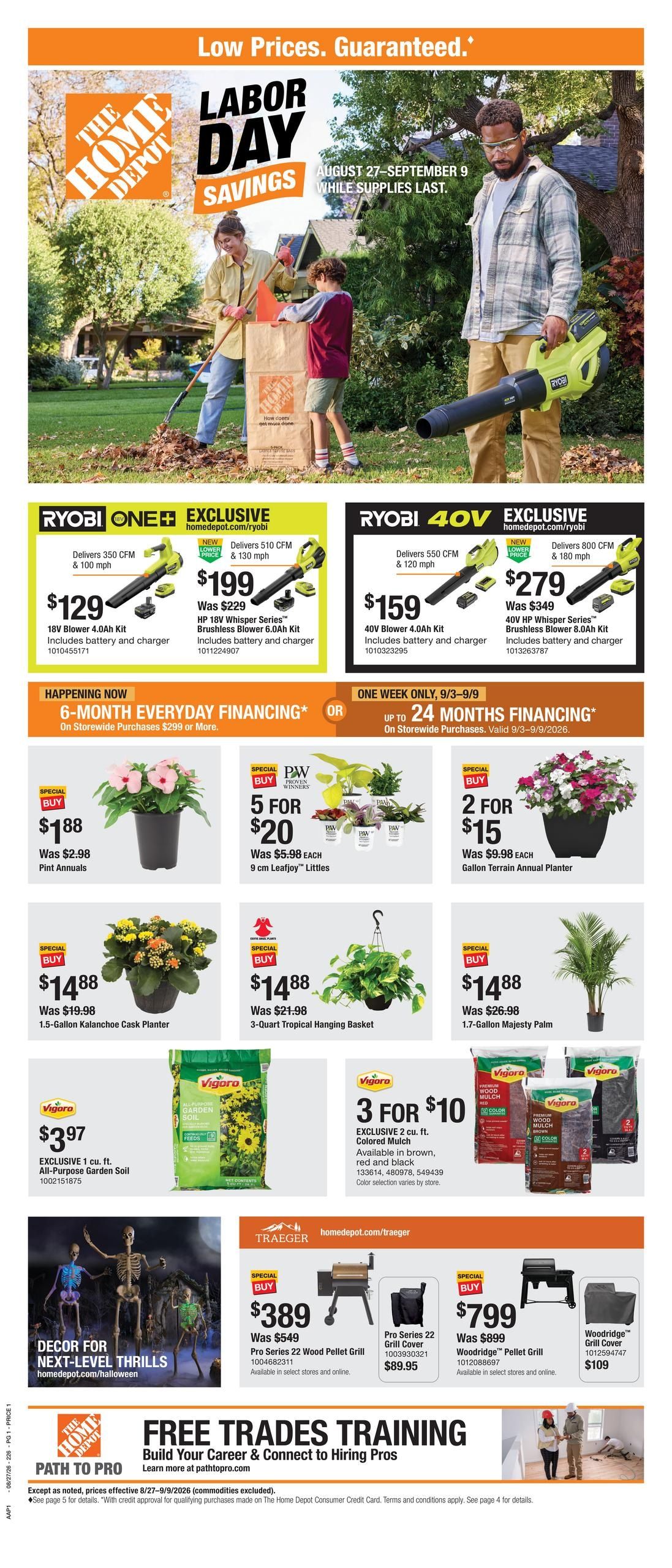 Home Depot (AZ, NV, UT) Labor Day Savings Weekly Ad August 27 - September 9, 2026
