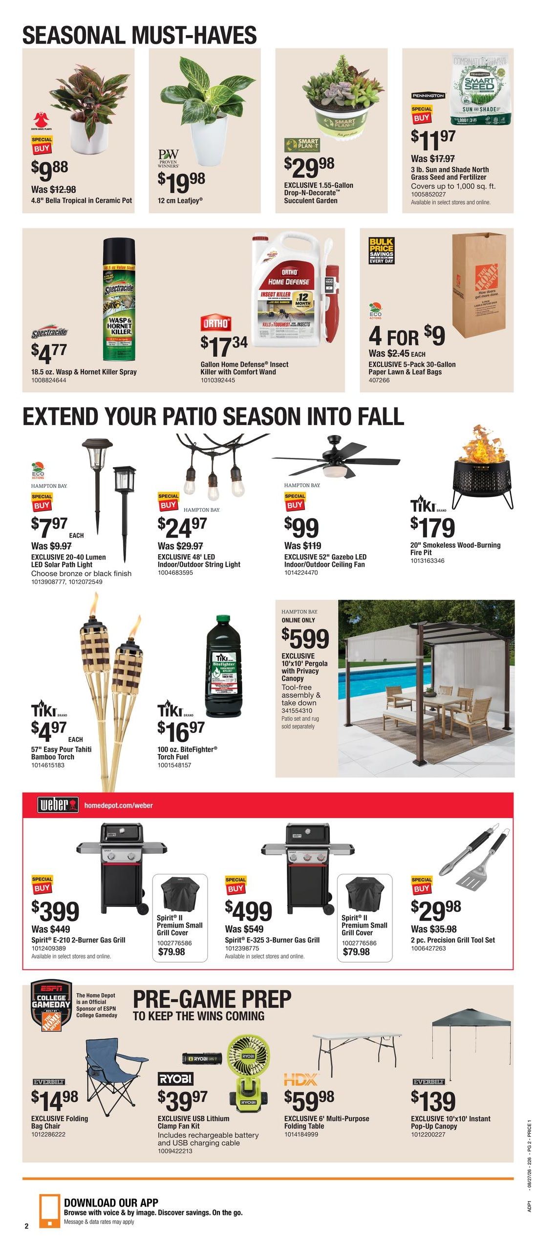 Home Depot (AZ, NV, UT) Labor Day Savings Weekly Ad August 27 - September 9, 2026