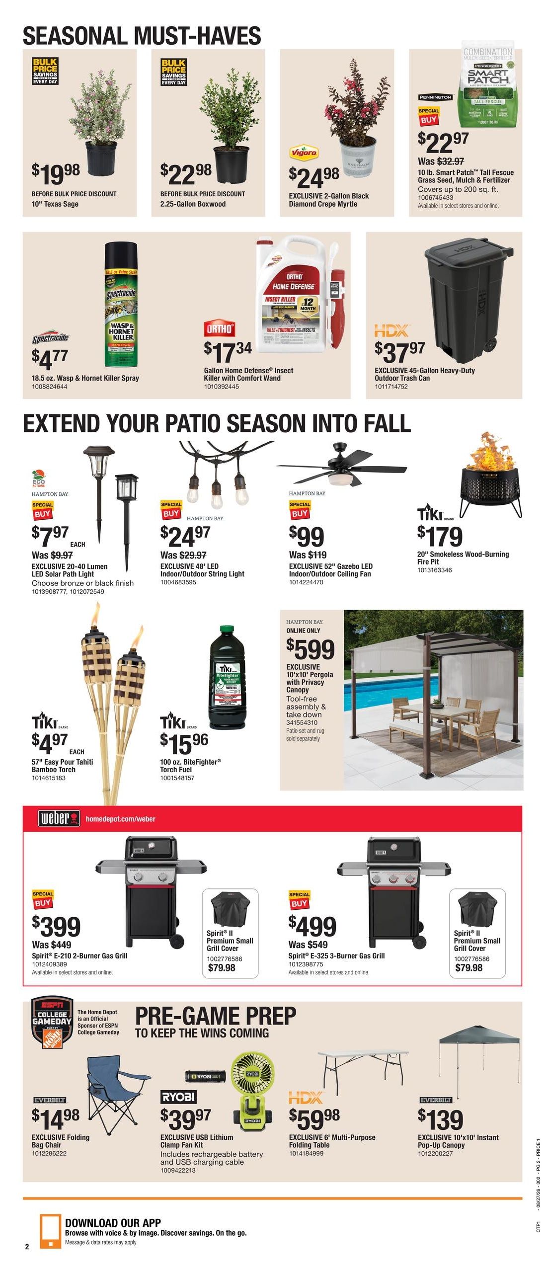 Home Depot (NM, TX) Labor Day Savings Weekly Ad August 27 - September 9, 2026