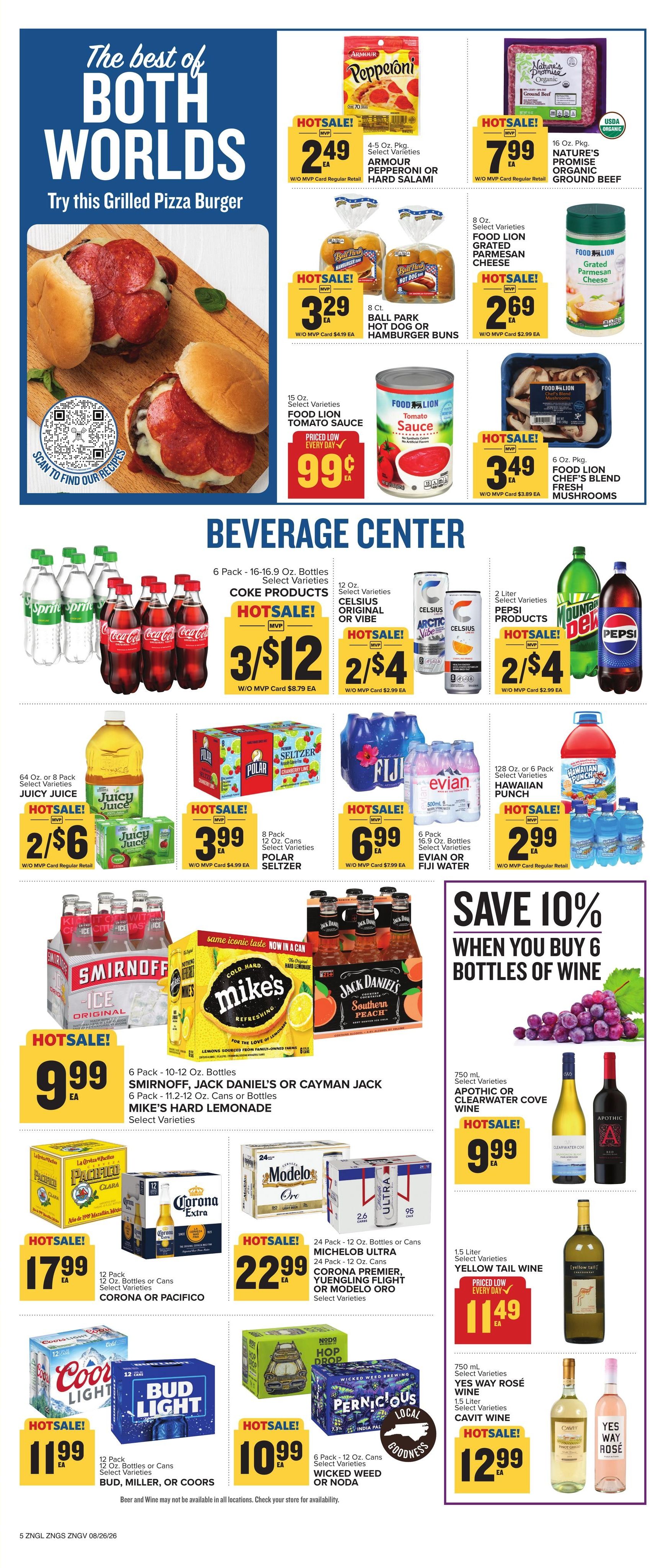 Food Lion (Casar-Rhodhiss Area, NC) Weekly Ad August 26 - September 1, 2026