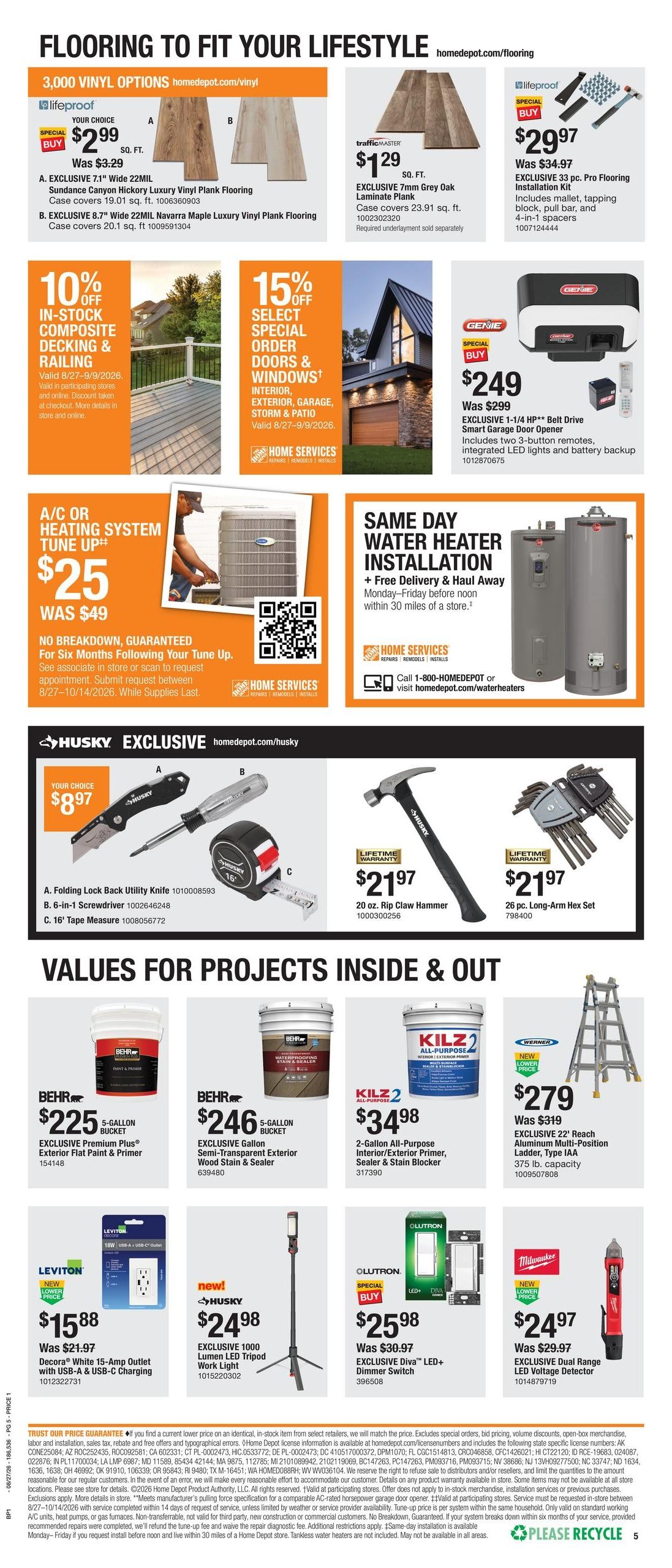 Home Depot (Delta Junction-Fairbanks Area, AK) Labor Day Savings Weekly Ad August 27 - September 9, 2026