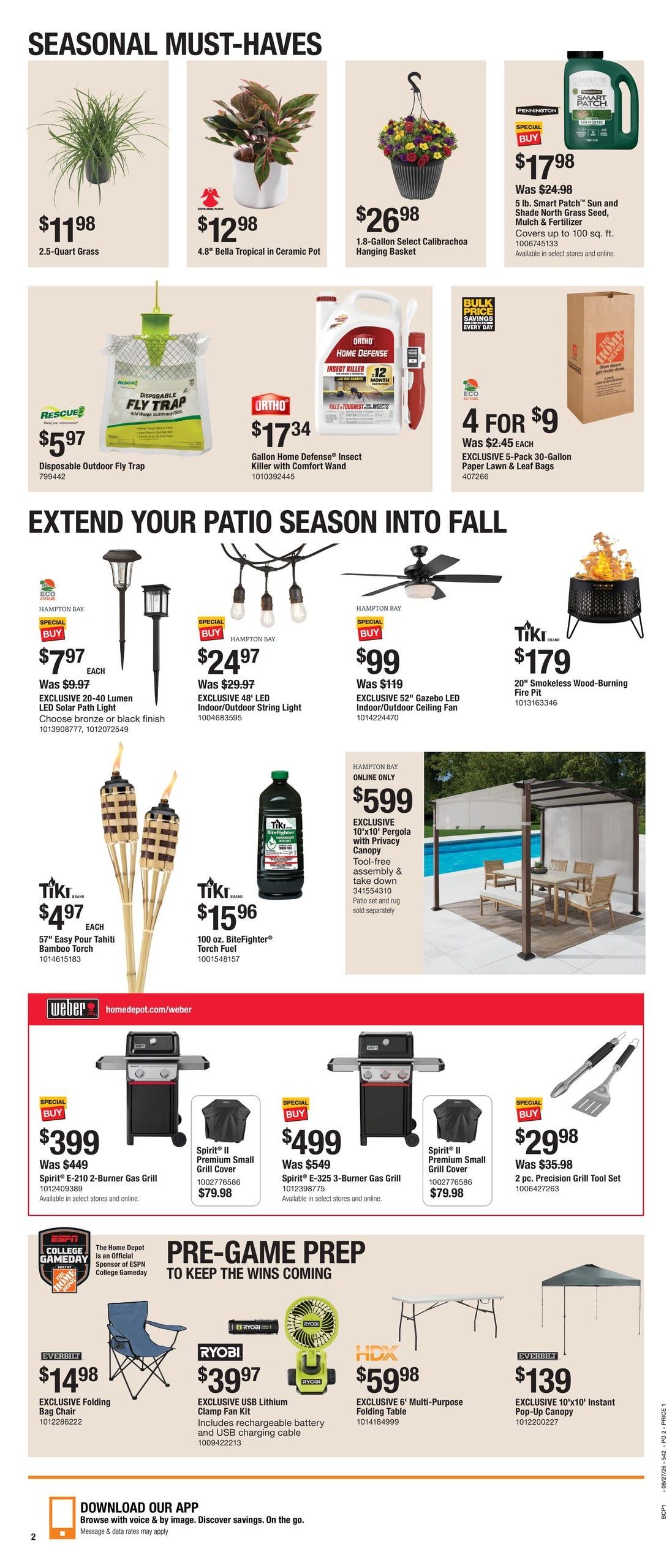 Home Depot (Eugene Area, OR) Labor Day Savings Weekly Ad August 27 - September 9, 2026