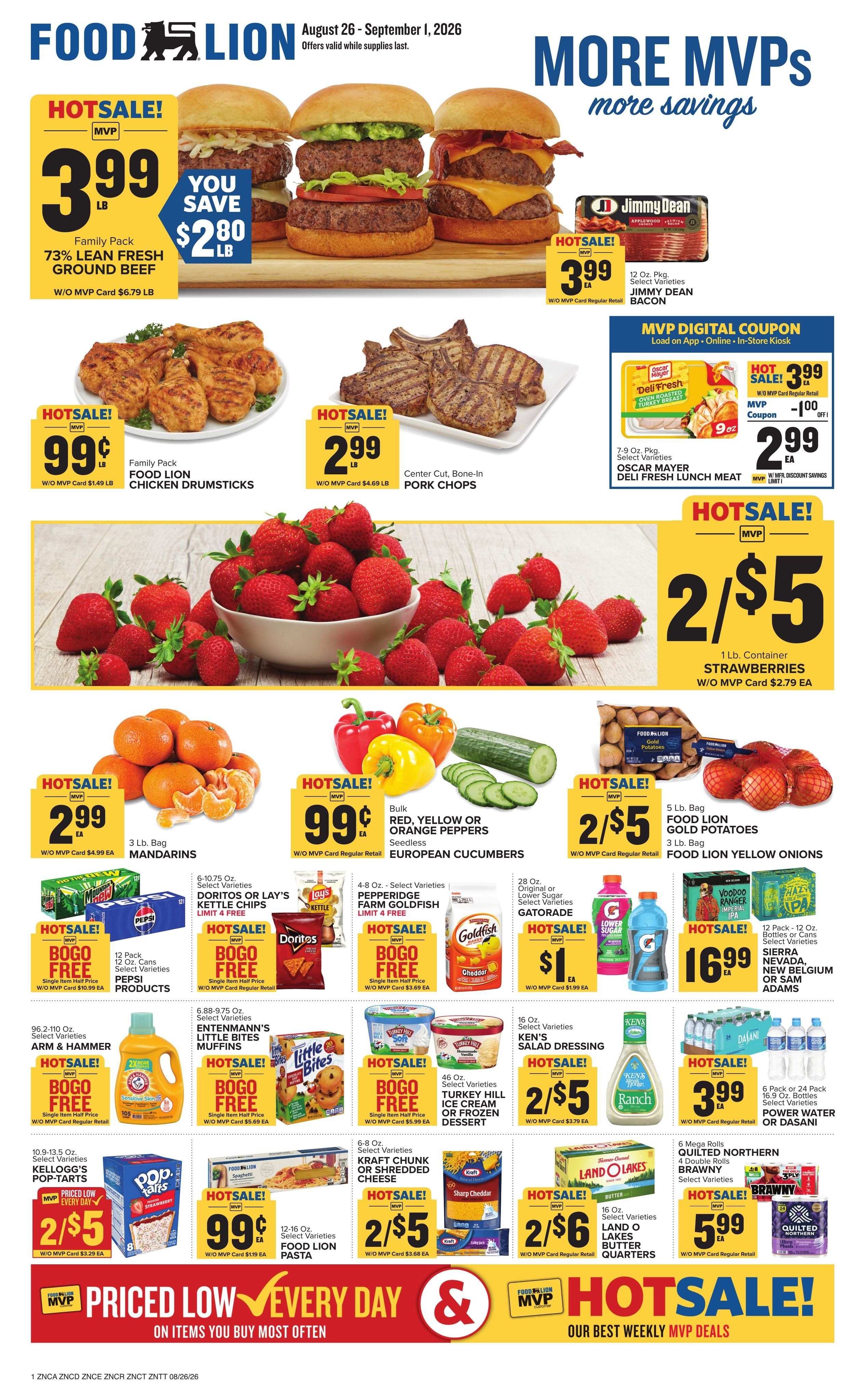 Food Lion (Rhodhiss Area, NC) Weekly Ad August 26 - September 1, 2026