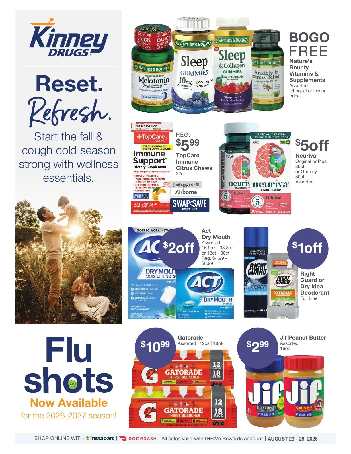 Kinney Drugs Weekly Ad August 23 - 29, 2026
