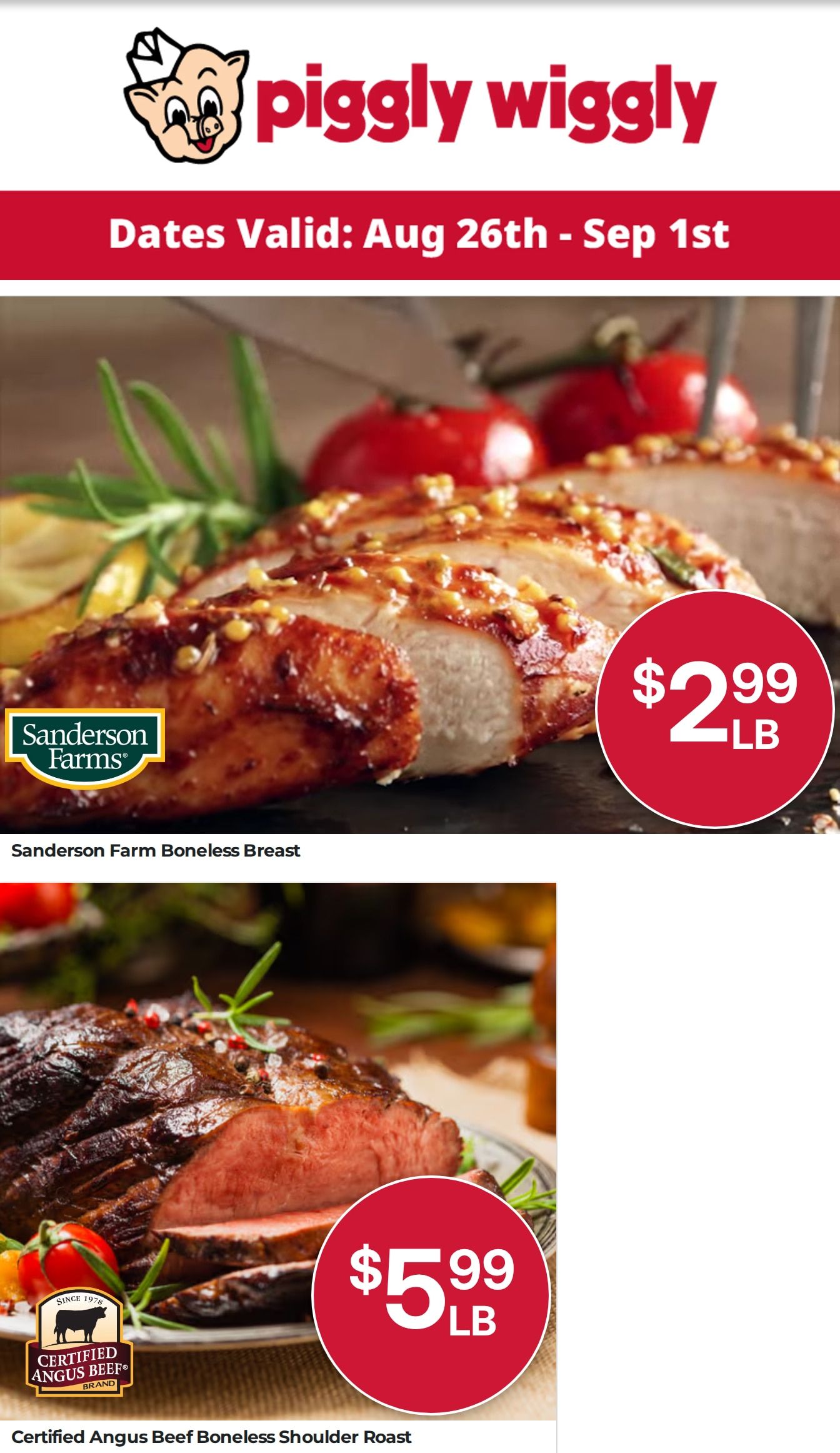 Union Springs Piggly Wiggly Weekly Ad August 26 - September 1, 2026