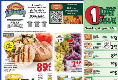 Randy's Neighborhood Market (Wisconsin) Weekly Ad August 26 - September 1, 2026