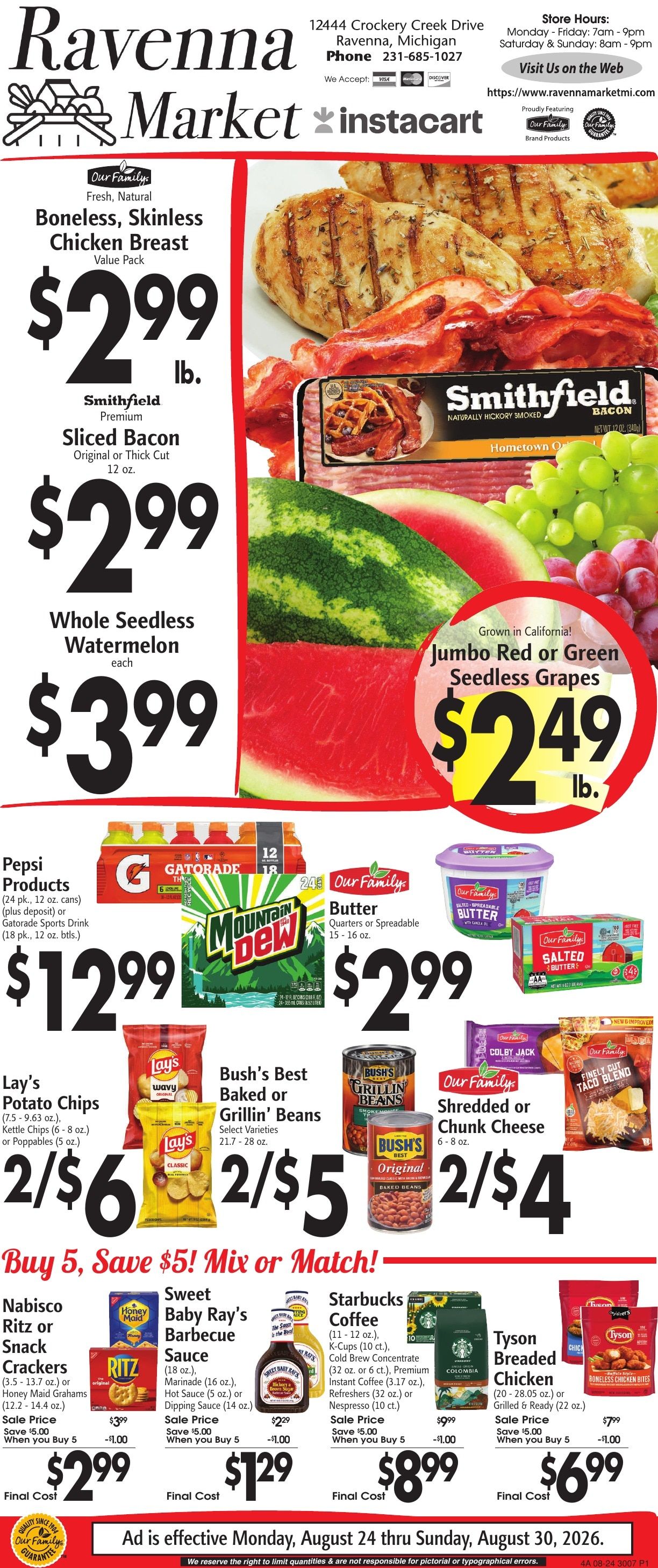 Ravenna Market Weekly Ad August 24 - 30, 2026
