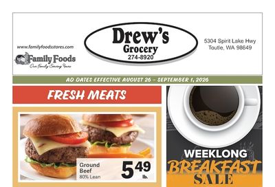 Drew's Grocery Weekly Ad August 26 - September 1, 2026