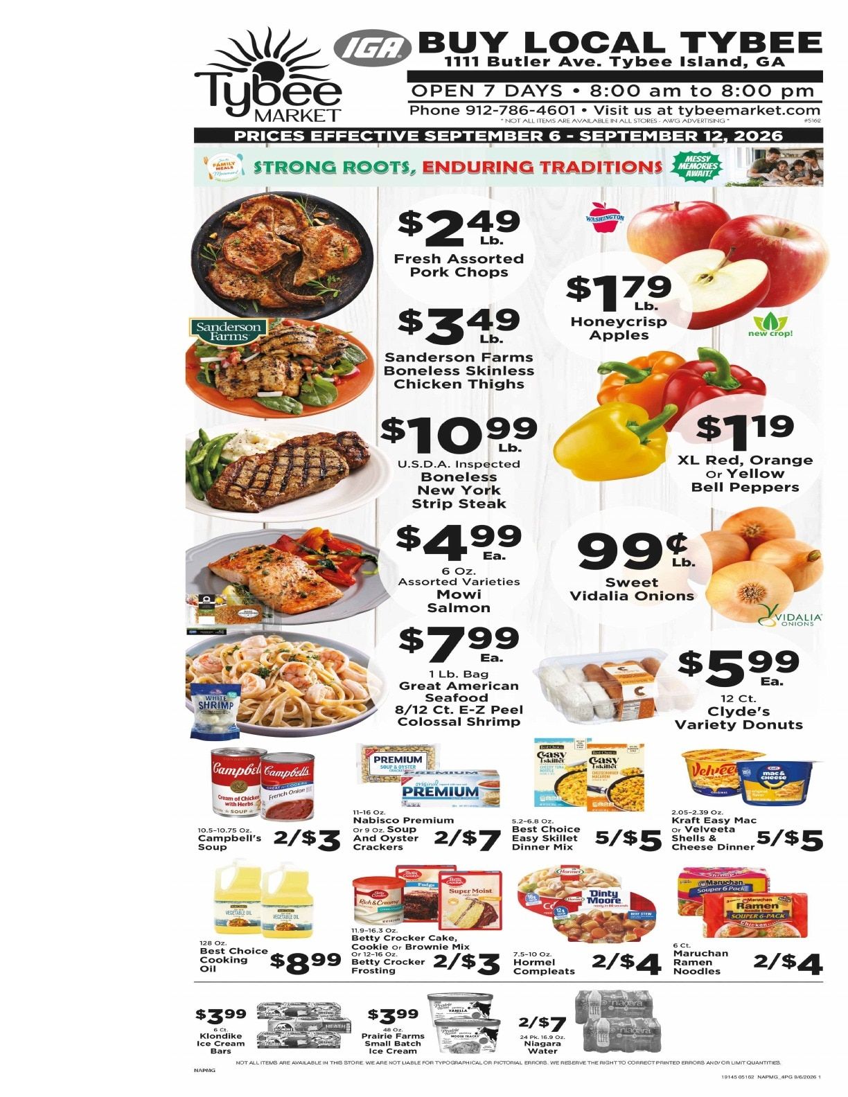 Tybee Market Weekly Ad September 6 - 12, 2026