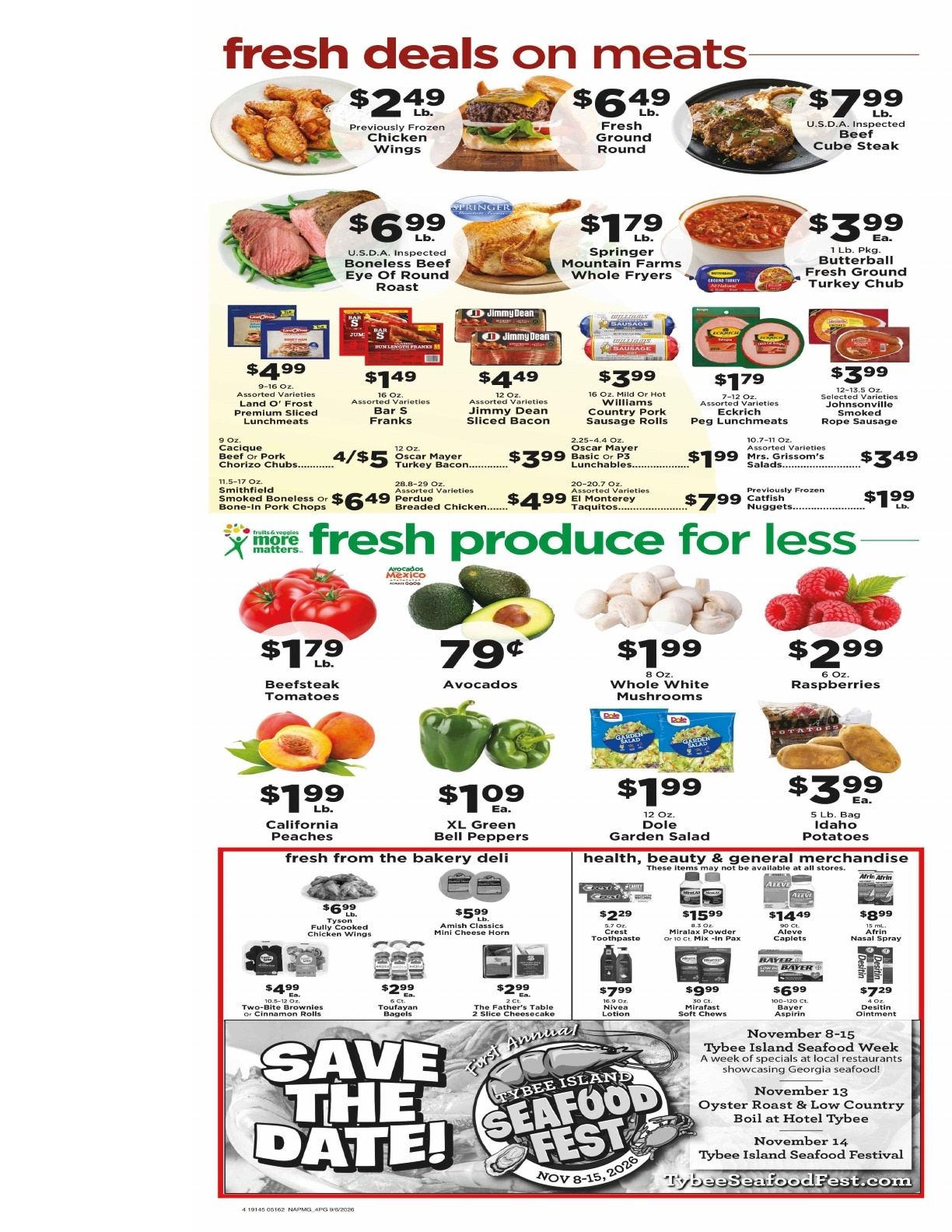 Tybee Market Weekly Ad September 6 - 12, 2026