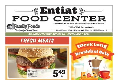 Entiat Food Center Weekly Ad August 26 - September 1, 2026