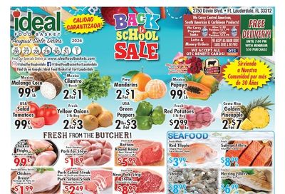 Ideal Food Basket (Fort Lauderdale, FL) Weekly Ad August 26 - September 1, 2026