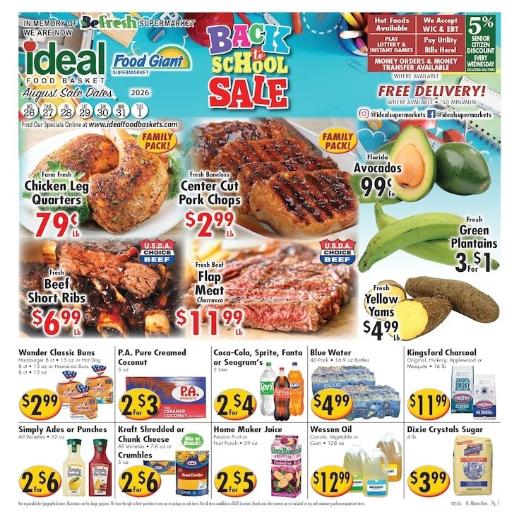 Ideal Food Basket (Miami, FL) Weekly Ad August 26 - September 1, 2026