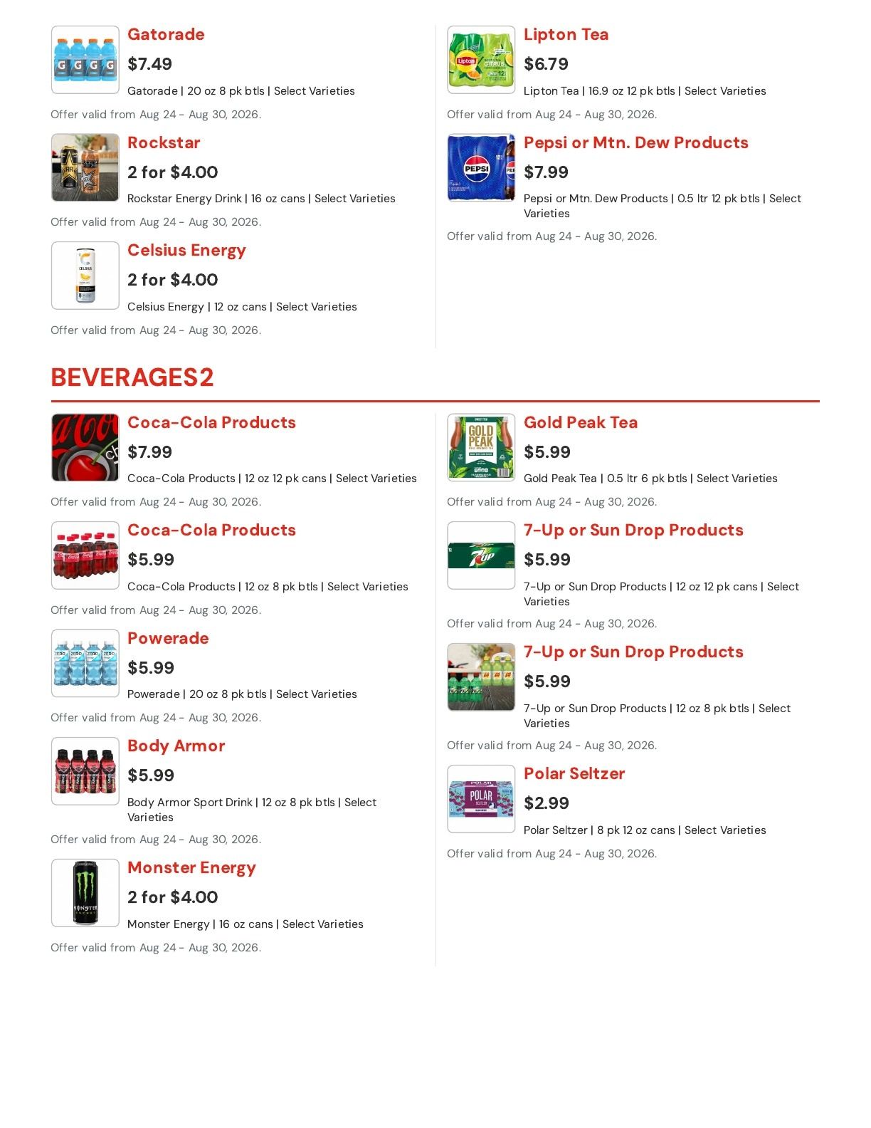 Hansen's IGA (Bangor, WI) Weekly Ad August 24 - 30, 2026