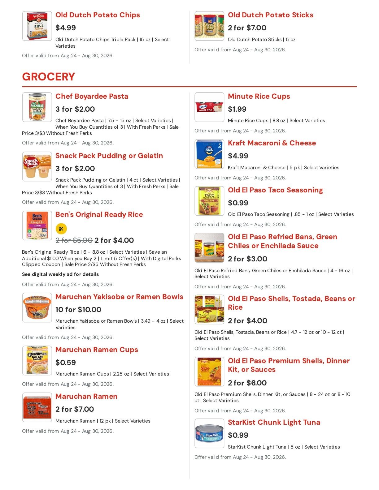 Hansen's IGA (Bangor, WI) Weekly Ad August 24 - 30, 2026