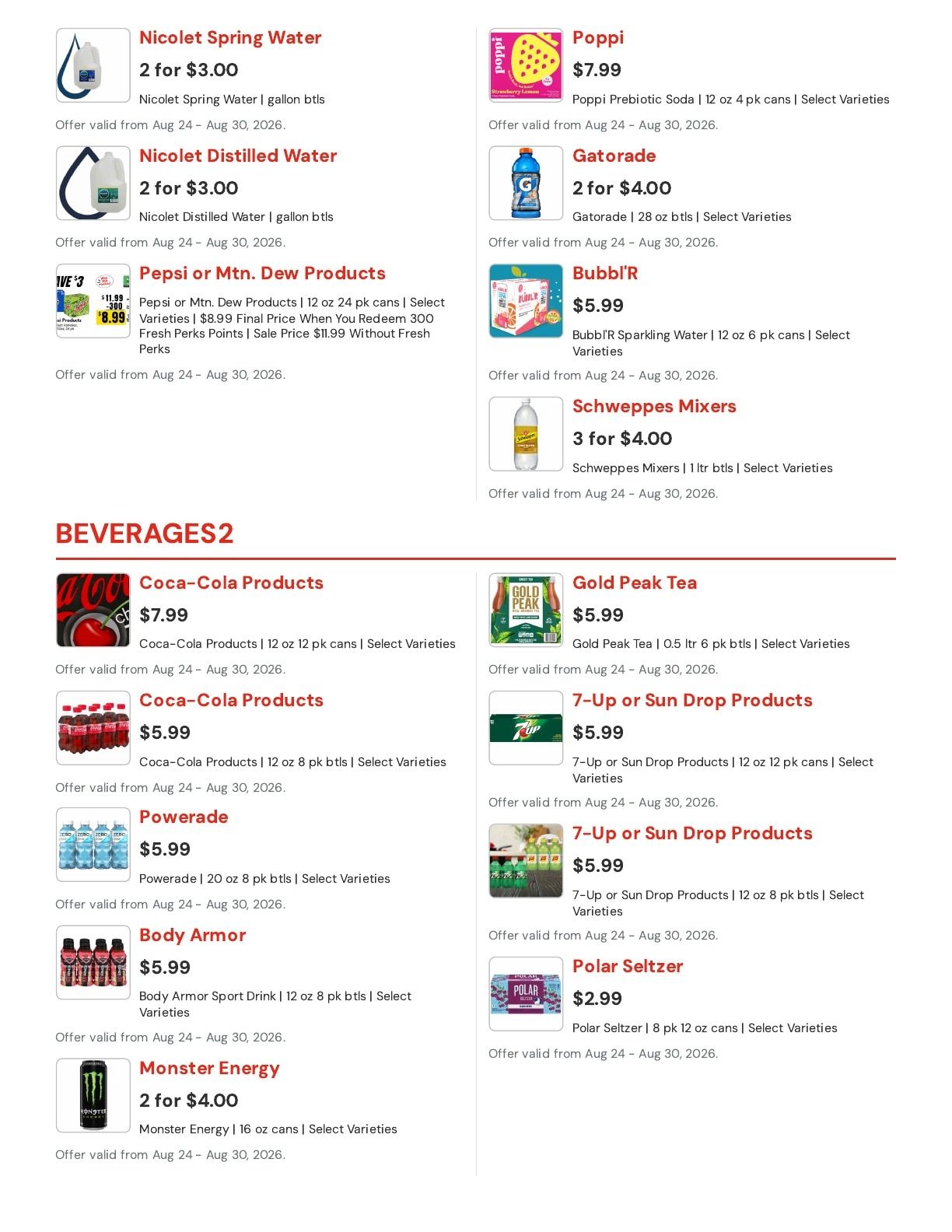 Hansen's IGA (East Troy, WI) Weekly Ad August 24 - 30, 2026