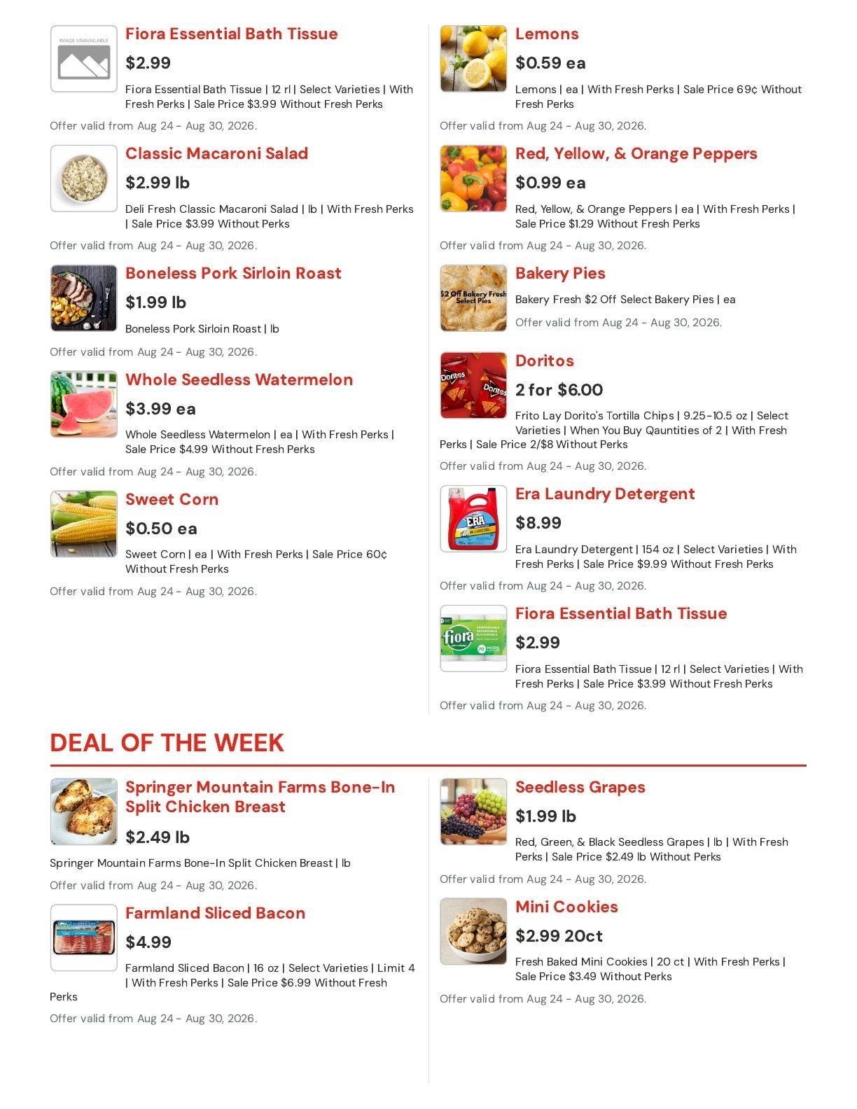Hansen's IGA (East Troy, WI) Weekly Ad August 24 - 30, 2026