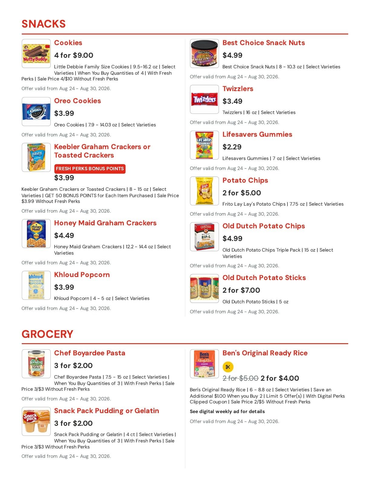 Hansen's IGA (East Troy, WI) Weekly Ad August 24 - 30, 2026