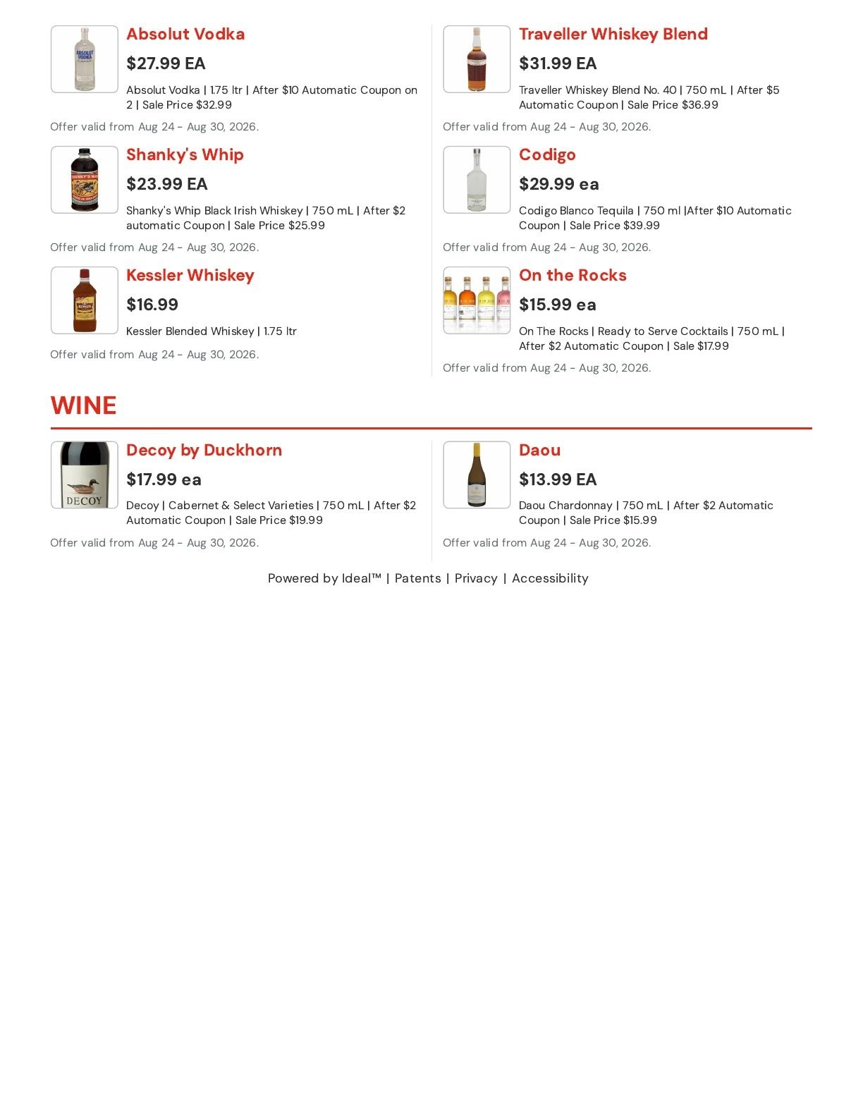 Hansen's IGA (Sparta, WI) Weekly Ad August 24 - 30, 2026
