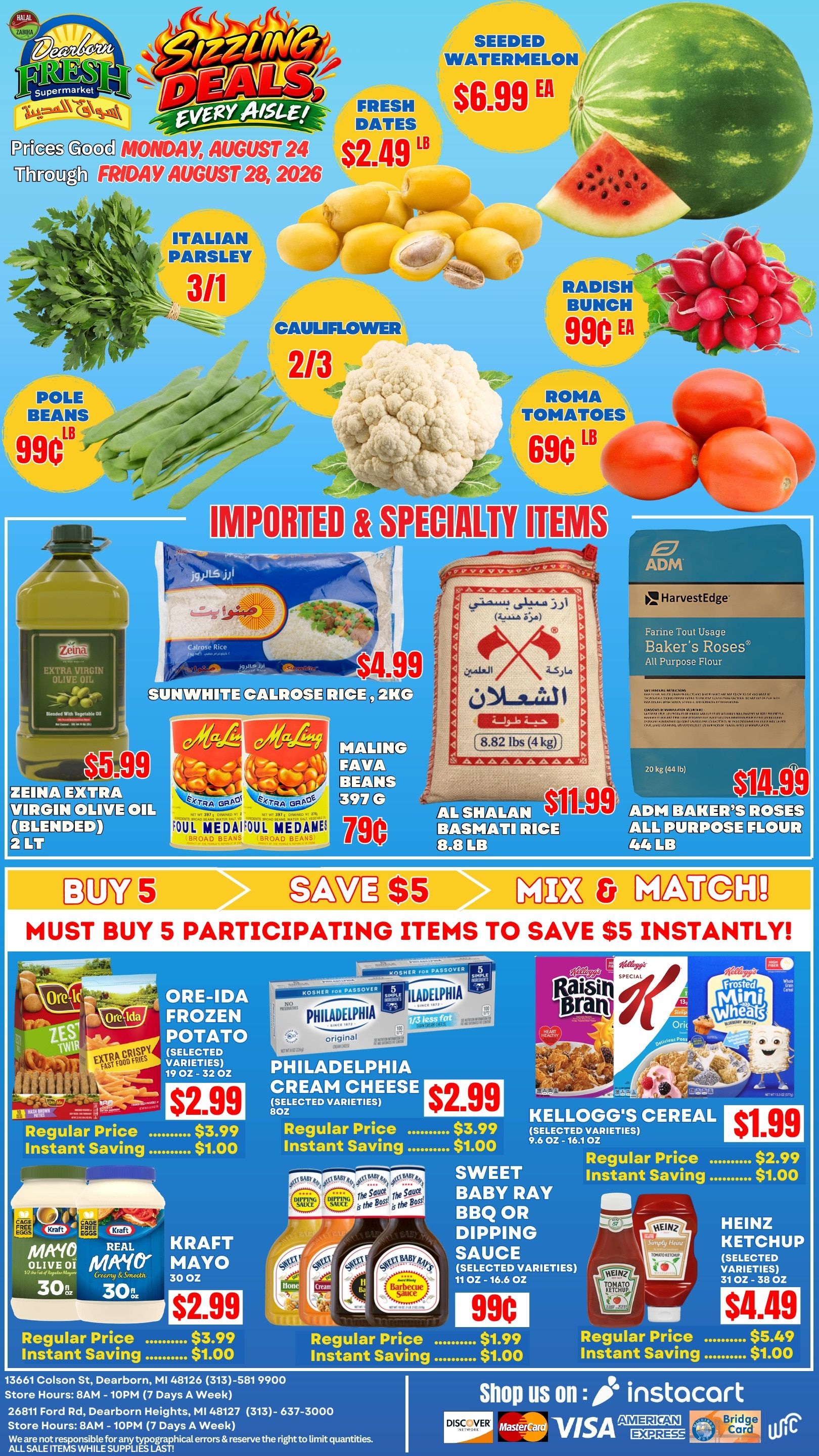 Dearborn Fresh Supermarket Weekly Ad August 24 - 28, 2026