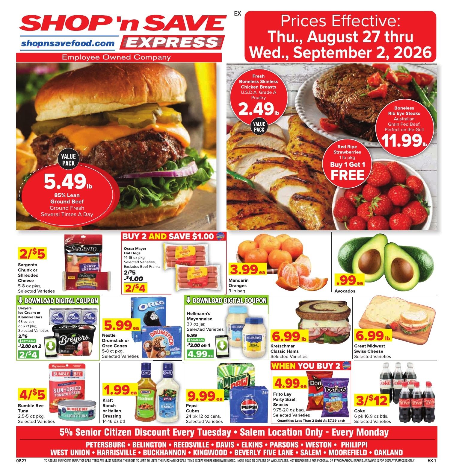 Shop N Save Express Weekly Ad August 27 - September 2, 2026