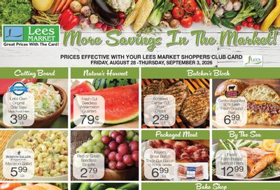 Lee's Market Weekly Ad August 28 - September 3, 2026