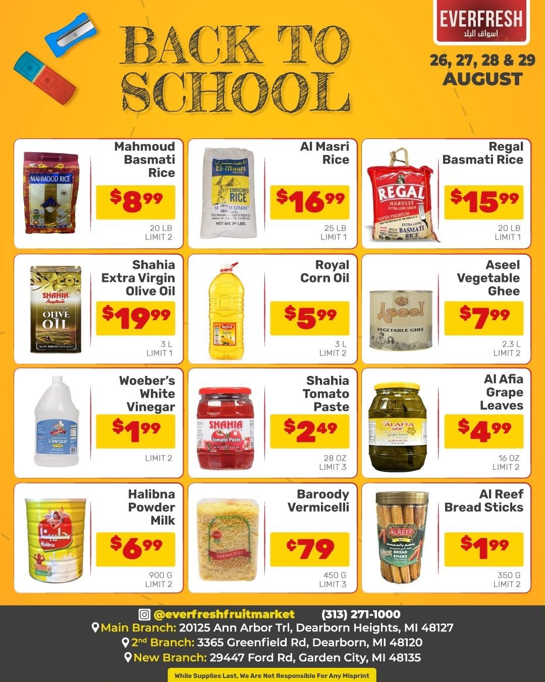 Ever Fresh Market Weekly Ad August 26 - 29, 2026