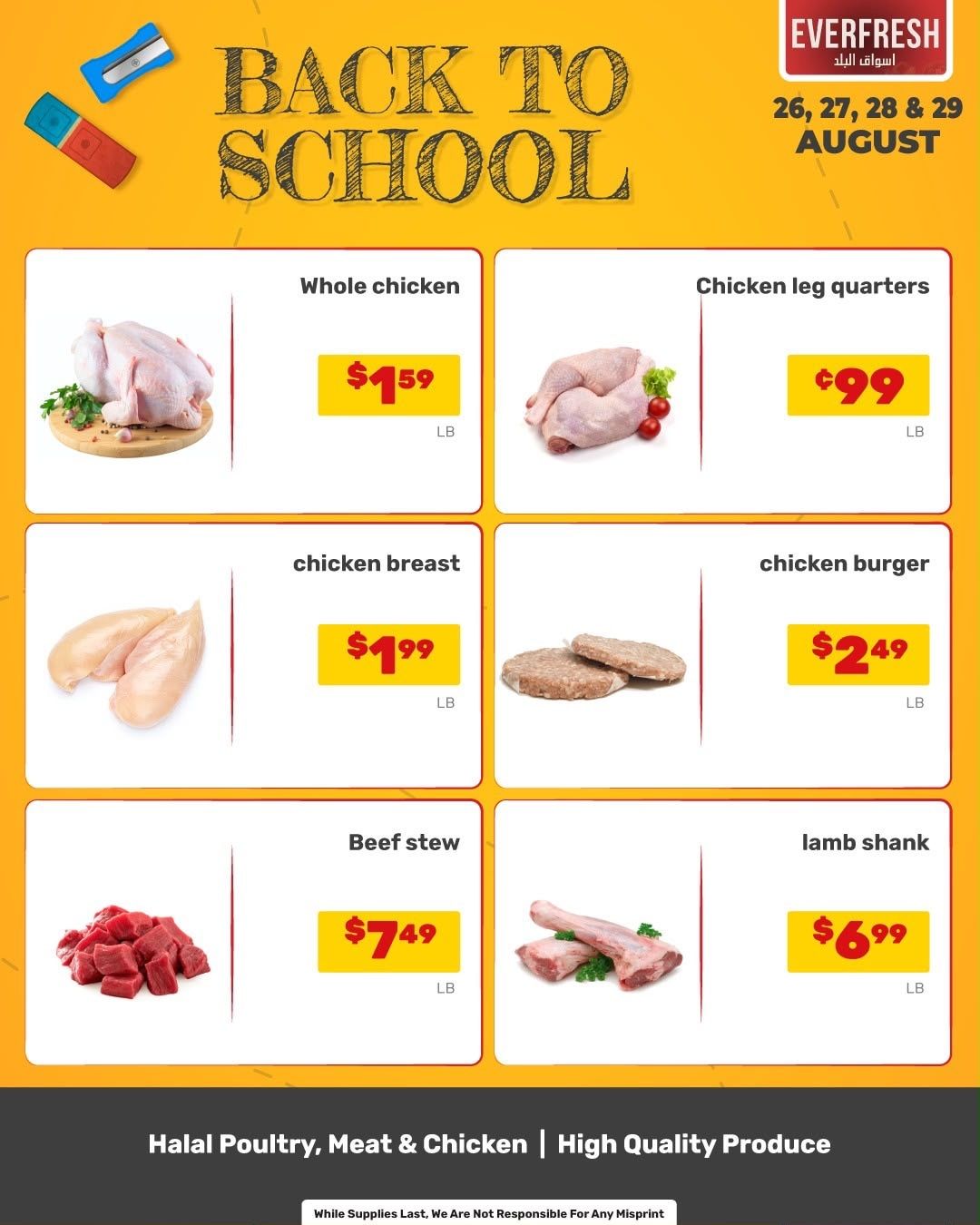 Ever Fresh Market Weekly Ad August 26 - 29, 2026