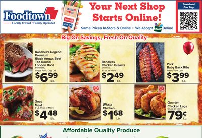 Foodtown Weekly Ad August 28 - September 3, 2026
