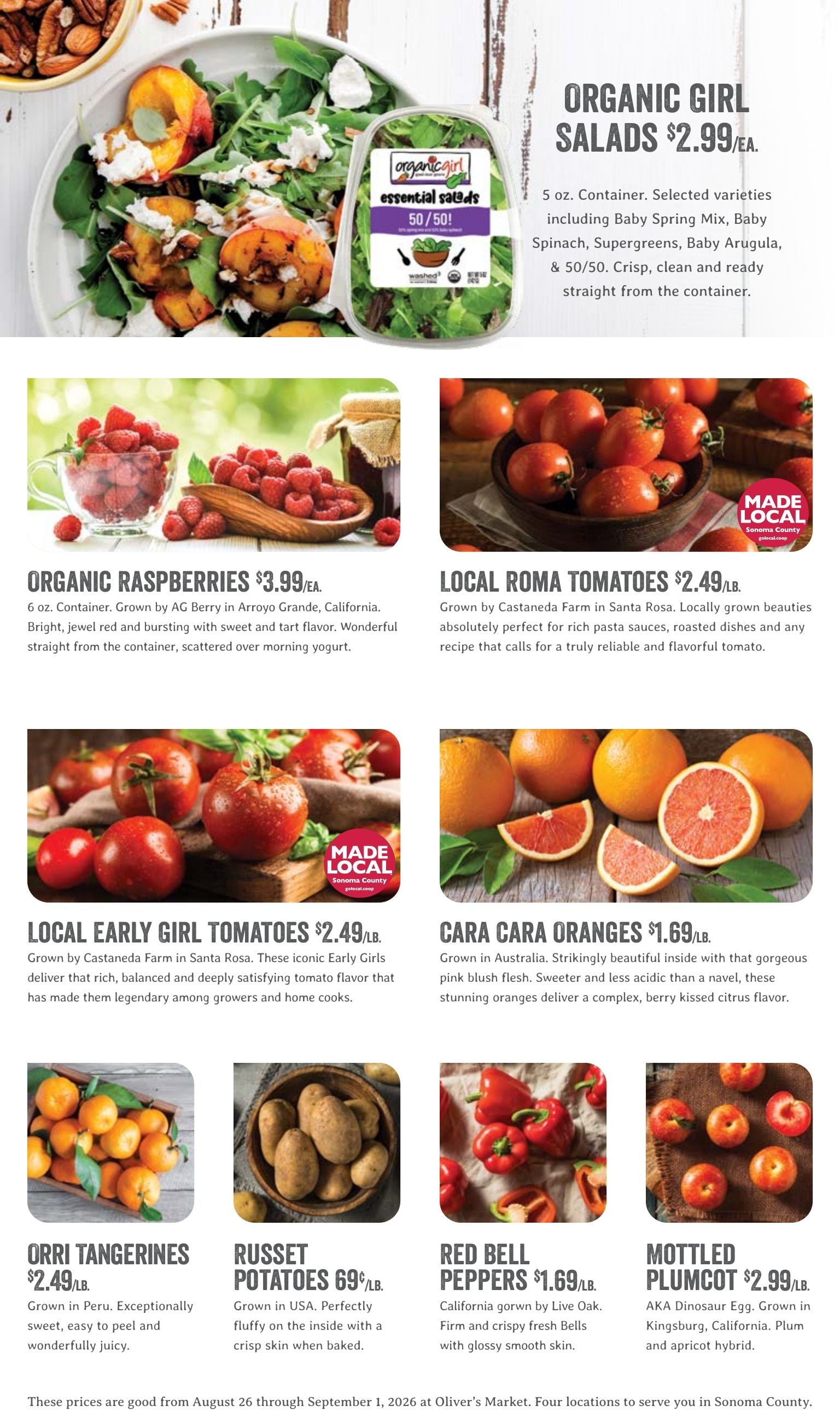 Oliver's Market Weekly Ad August 26 - September 1, 2026