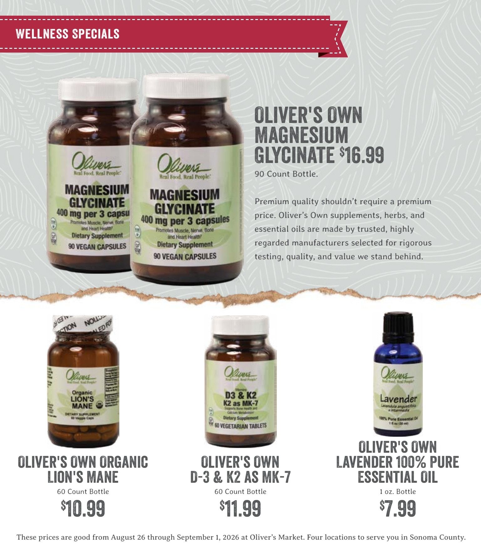 Oliver's Market Weekly Ad August 26 - September 1, 2026