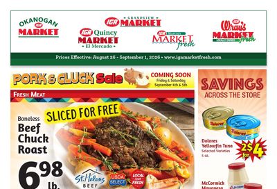 Quincy Market IGA Weekly Ad August 26 - September 1, 2026