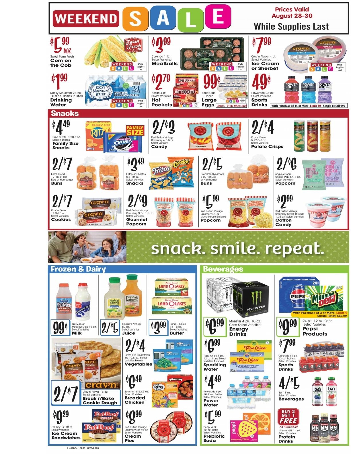 Barrett's Foodtown Weekly Ad August 26 - September 1, 2026