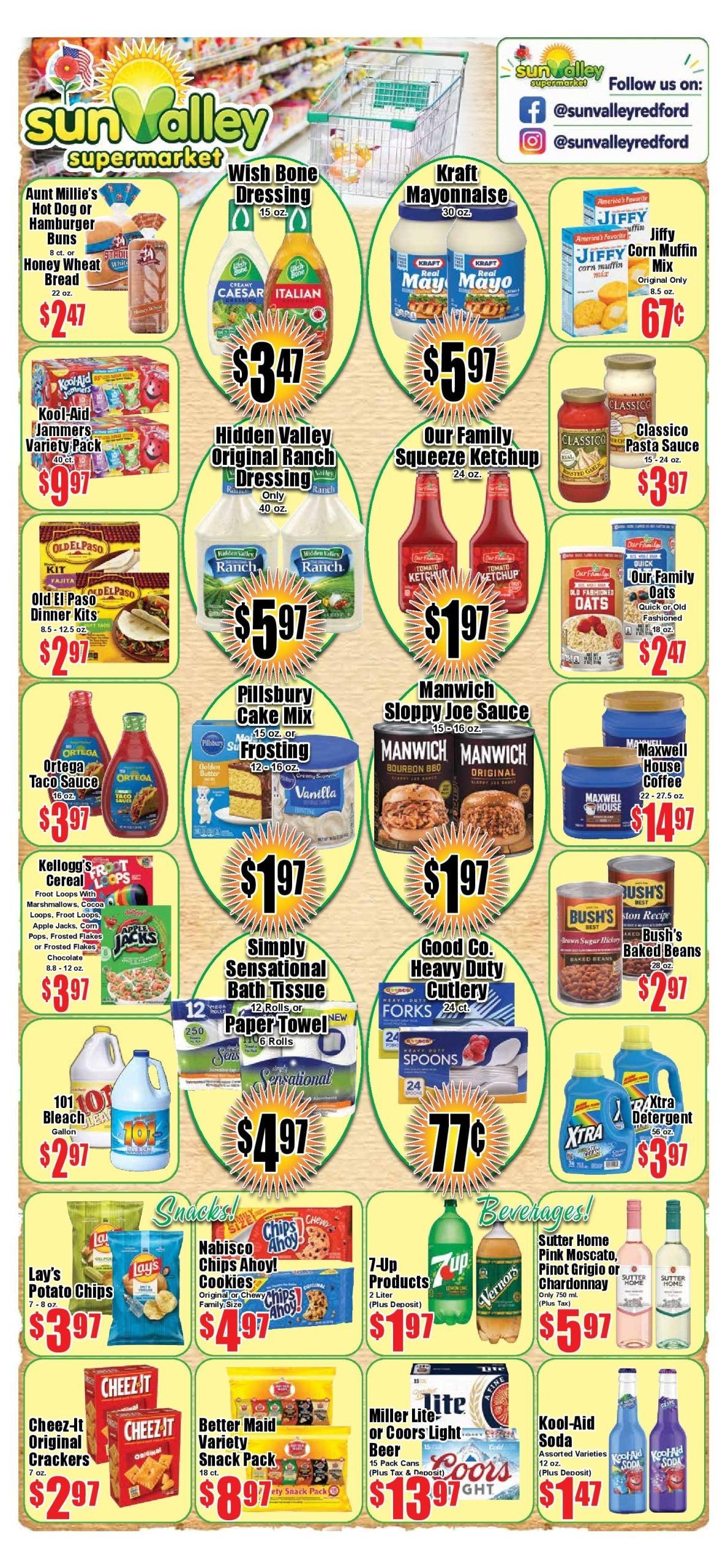 Sun Valley Supermarket Weekly Ad August 24 - 31, 2026
